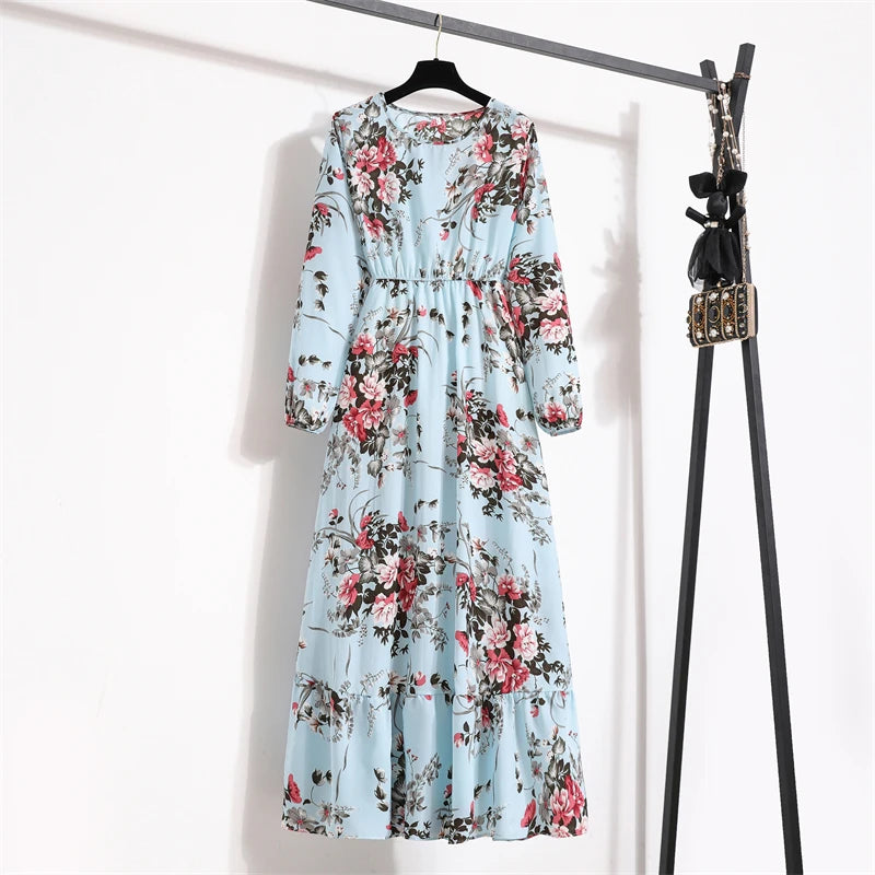 Boho™ Floral Maxi Dress – Summer Casual Elegance