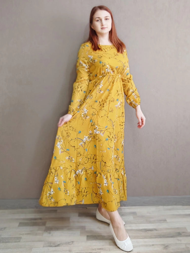 Boho™ Floral Maxi Dress – Summer Casual Elegance