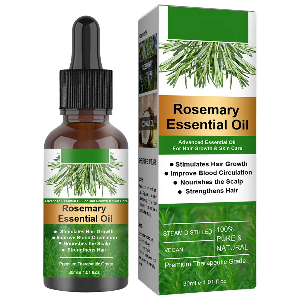 Rosemary™ Hair Growth Oil – Organic Scalp Strengthening & Nourishing Formula for Shiny, Healthy Hair