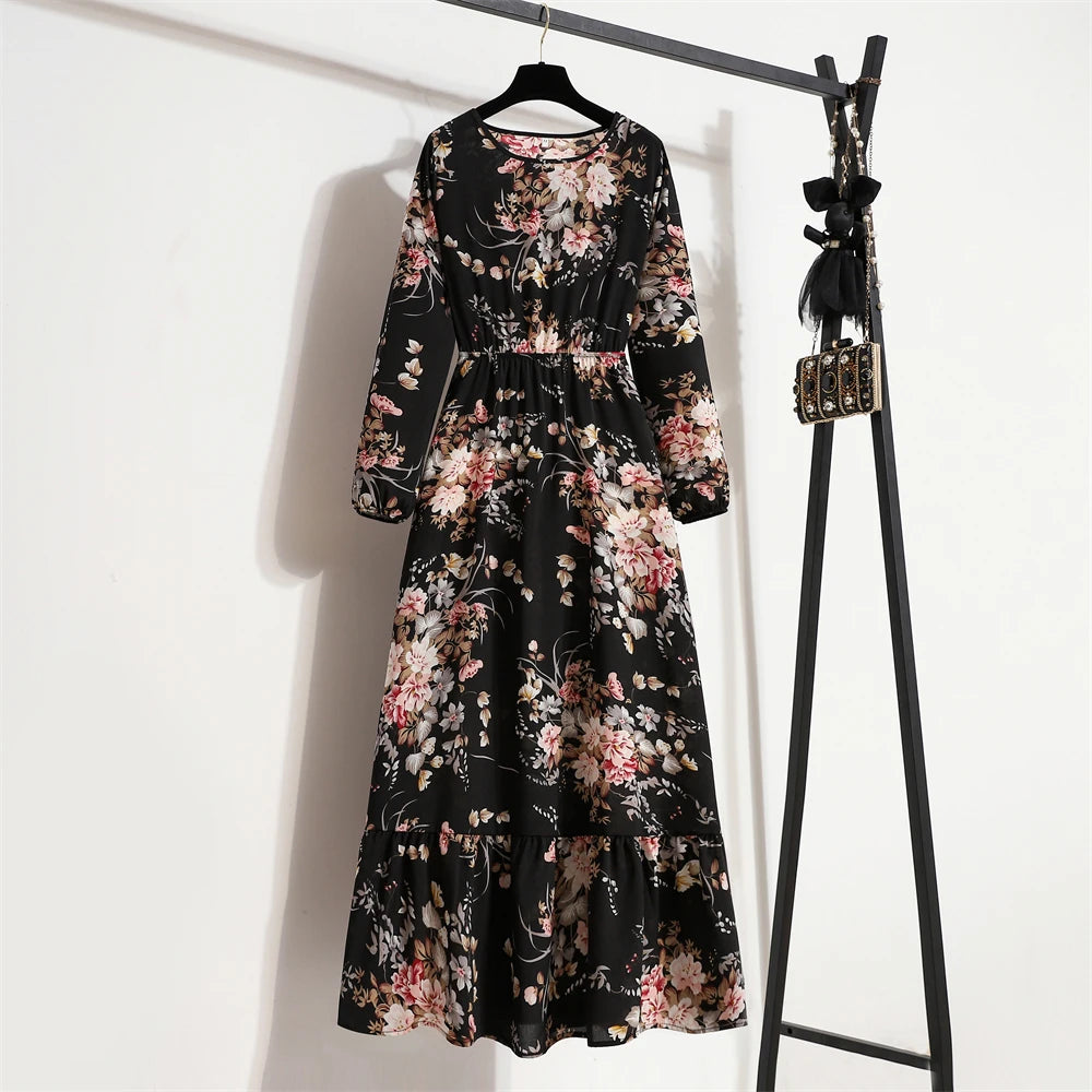 Boho™ Floral Maxi Dress – Summer Casual Elegance