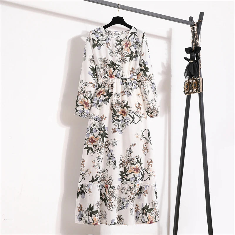 Boho™ Floral Maxi Dress – Summer Casual Elegance