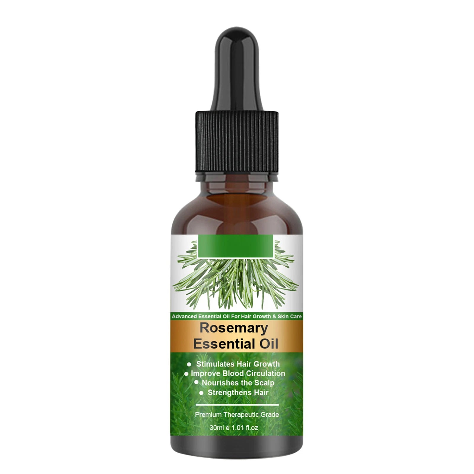 Rosemary™ Hair Growth Oil – Organic Scalp Strengthening & Nourishing Formula for Shiny, Healthy Hair