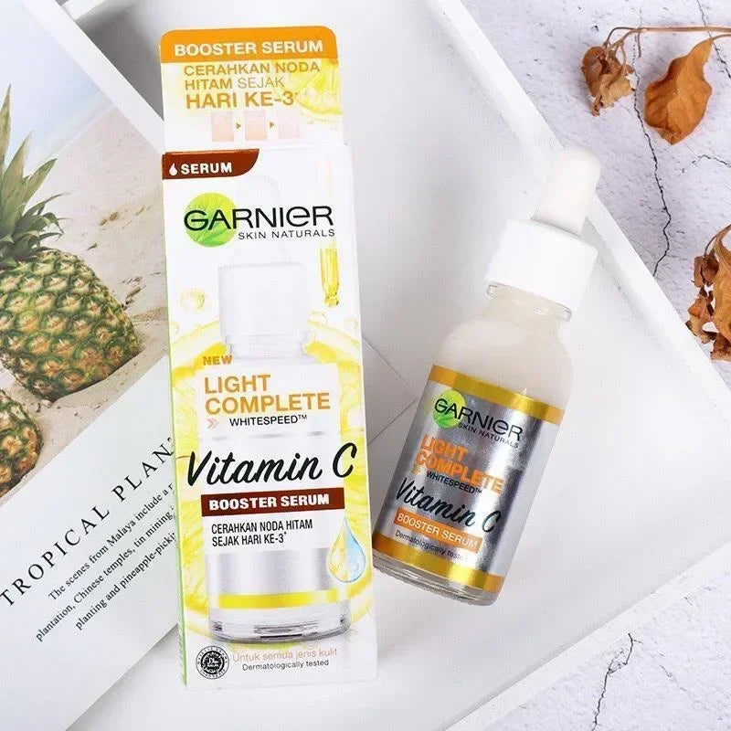 Garnier Vitamin C + Niacinamide Brightening Serum 30ml – Fade Acne Marks, Even Skin Tone